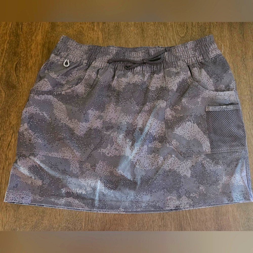 Gray Camouflage Skirt